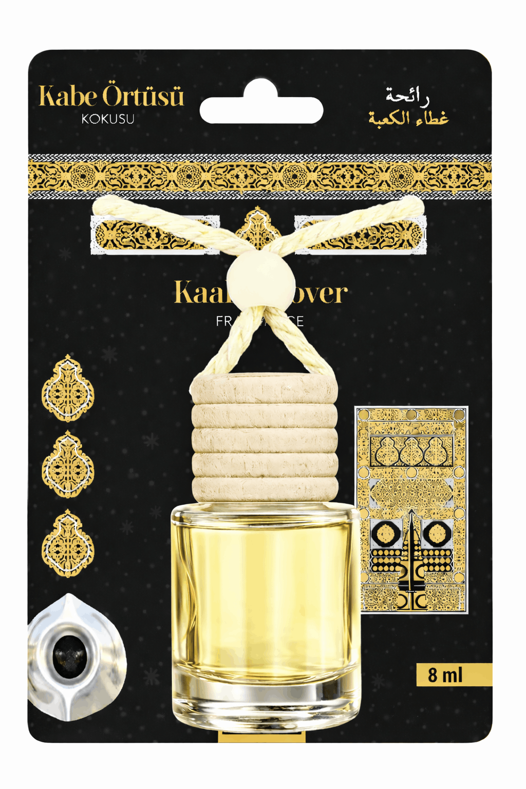 Kâbe Örtüsü 8 ml Asmalı Araç Kokusu
