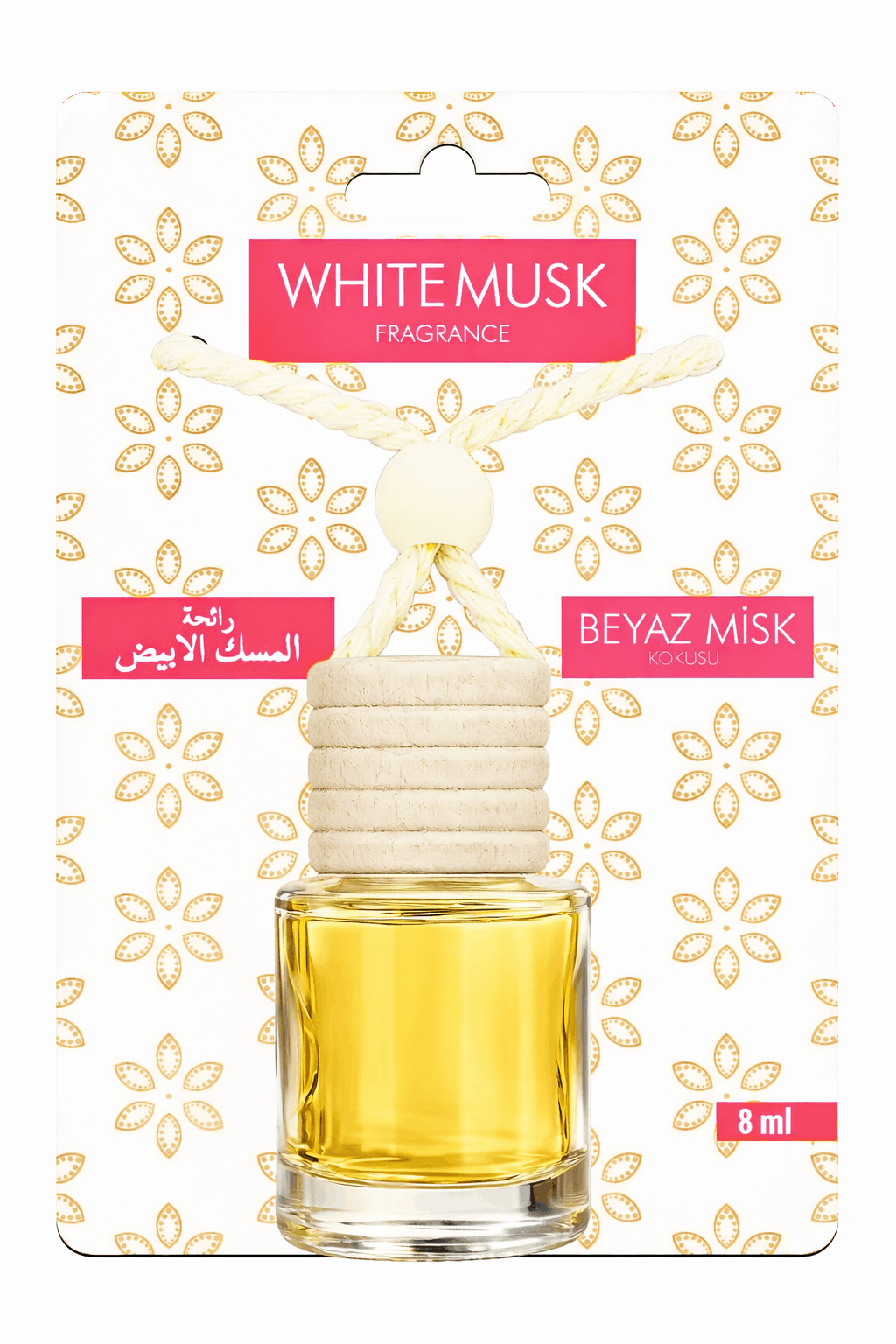 Beyaz Misk 8 ml Asmalı Araç Kokusu
